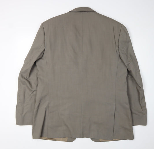 Mens UK Size 44 Jeff Banks Regular Grey Suit Jacket