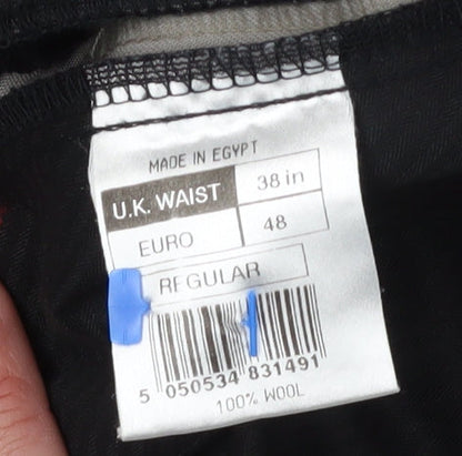 Jeff Banks Men's Beige Dress Pants, Size 38, Regular Fit