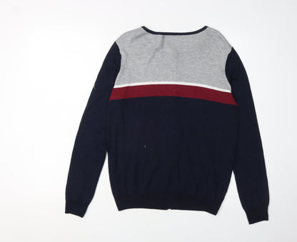 Essentiel Women's Multicoloured M Cardigan Round Neck Knit
