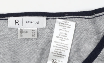 Essentiel Women's Multicoloured M Cardigan Round Neck Knit