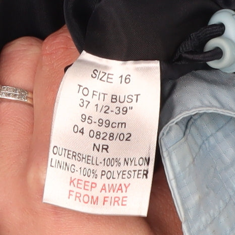 Womens UK Size 16 Peter Storm Blue Rain Coat