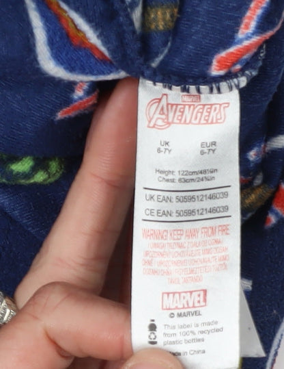 Marvel Boys Blue Avengers Pyjama Top 6-7 Years