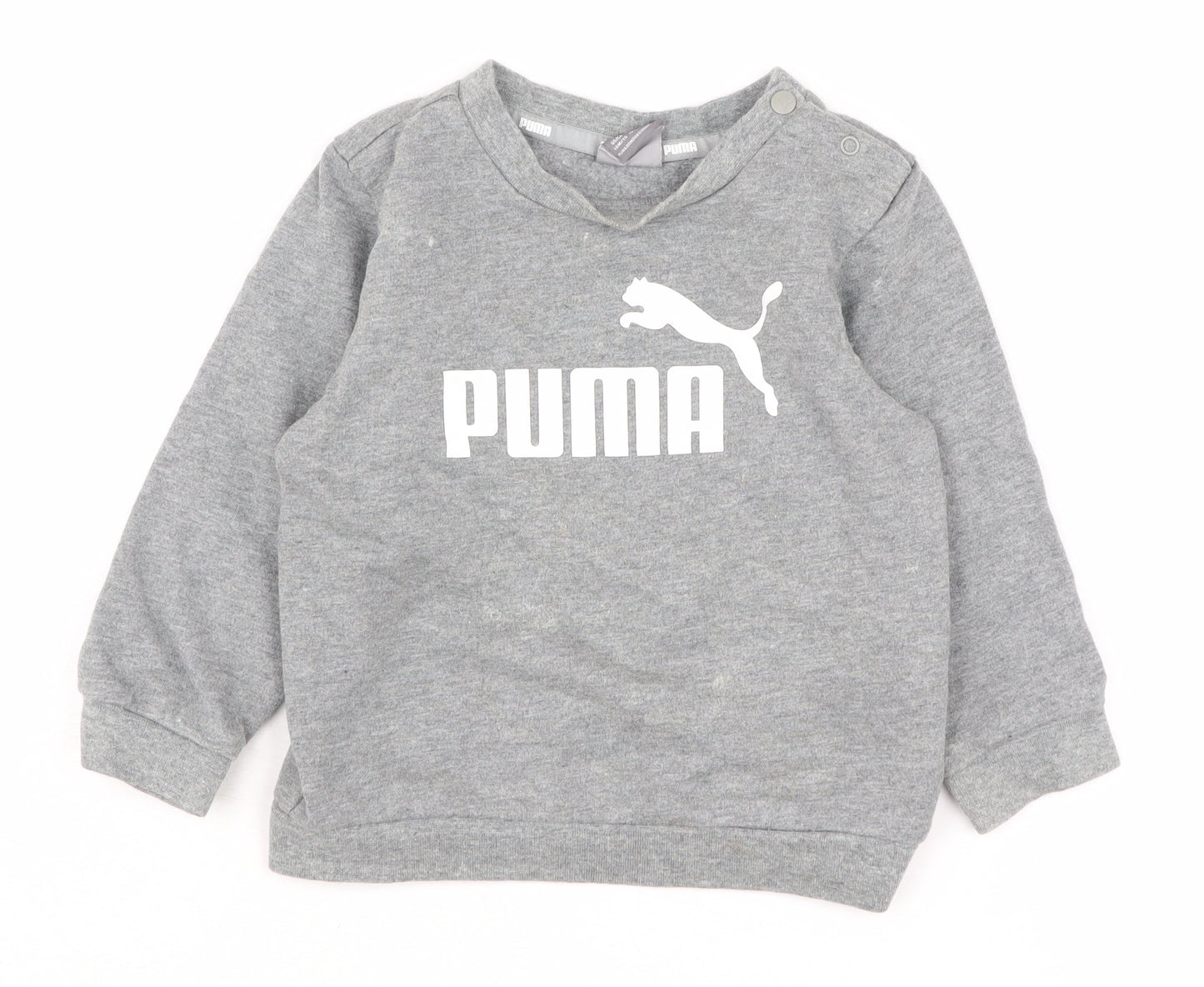Puma Unisex Baby Grey Pullover Jumper 12-18 Months