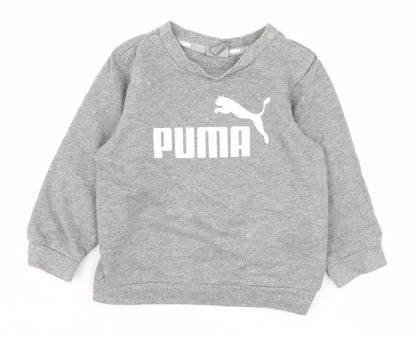 Puma Unisex Baby Grey Pullover Jumper 12-18 Months