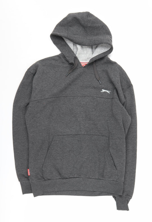 Mens UK Size M Slazenger Grey Pullover Hoodie