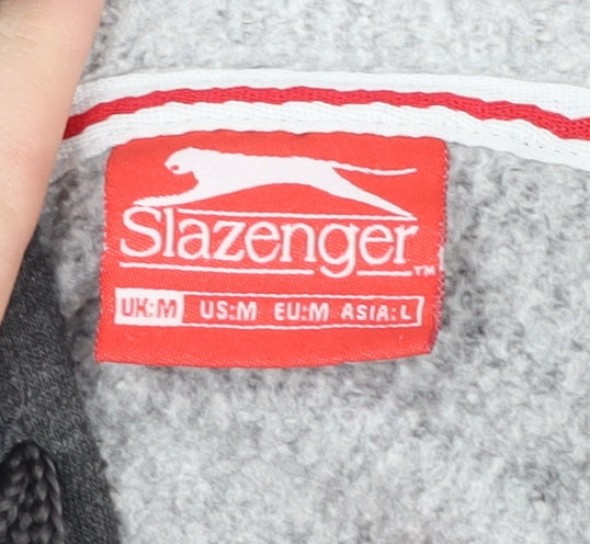 Mens UK Size M Slazenger Grey Pullover Hoodie
