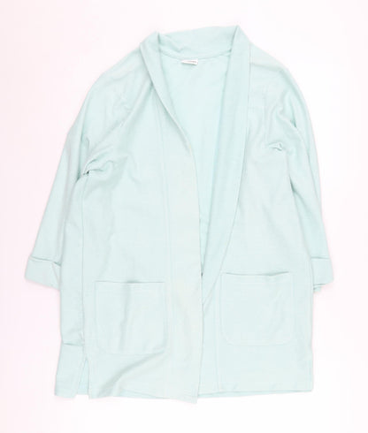 Damart Women's Green Cardigan, M, Collared Knit