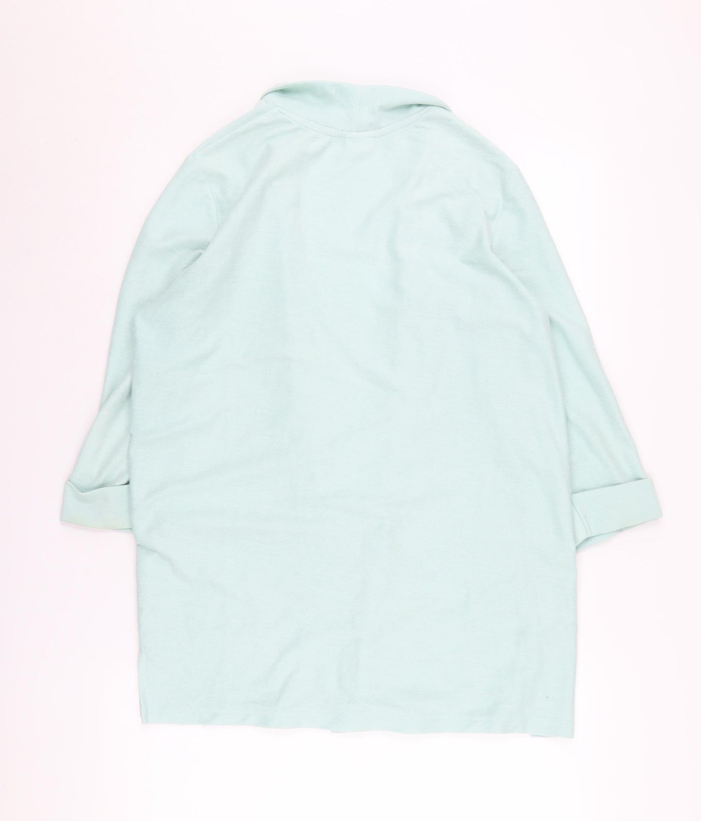 Damart Women's Green Cardigan, M, Collared Knit