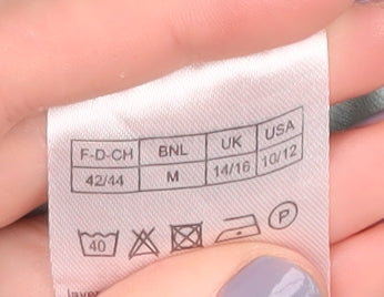 Damart Women's Green Cardigan, M, Collared Knit