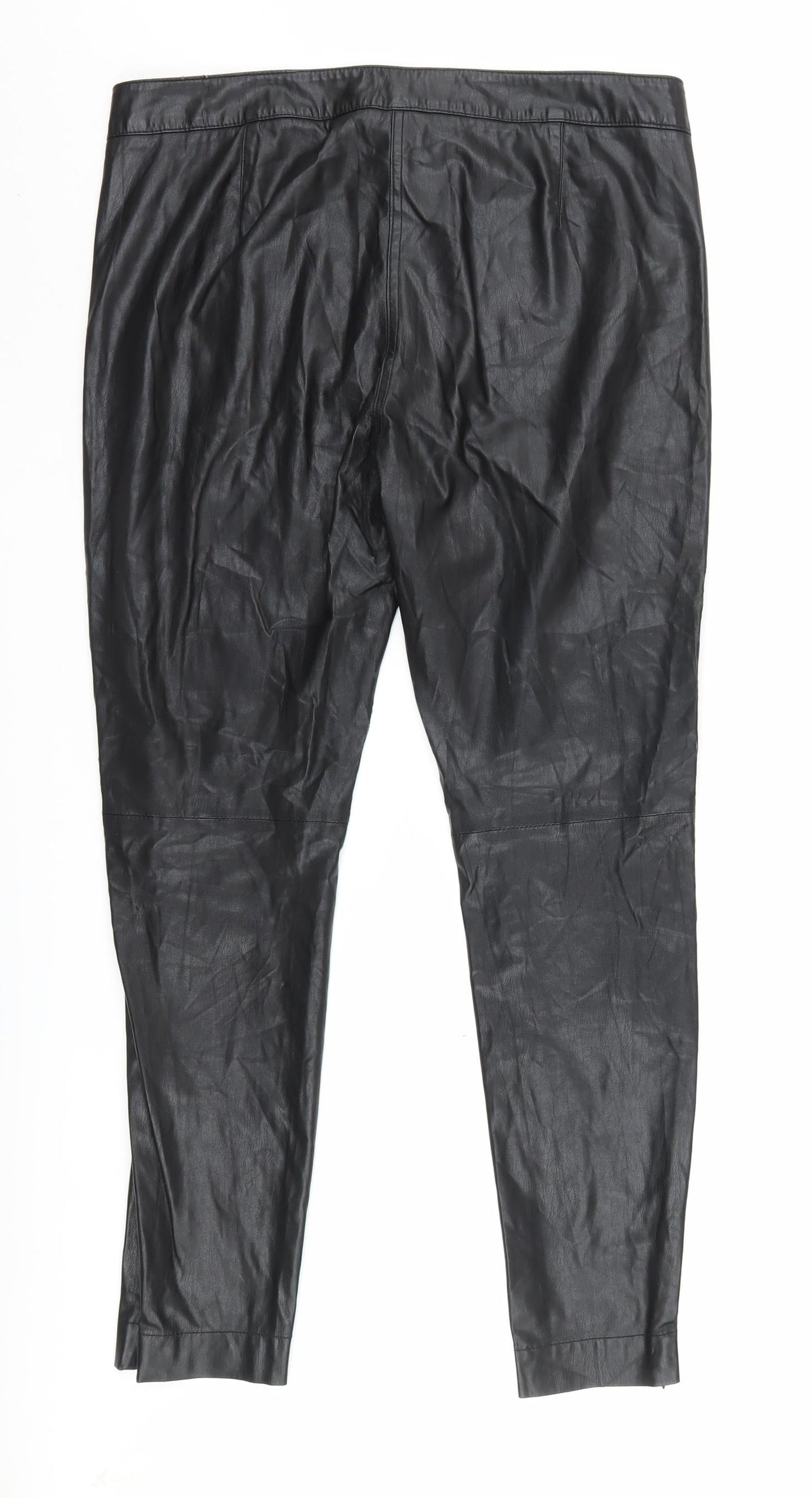 Womens UK Size L French Connection Regular Fit  Black Trousers