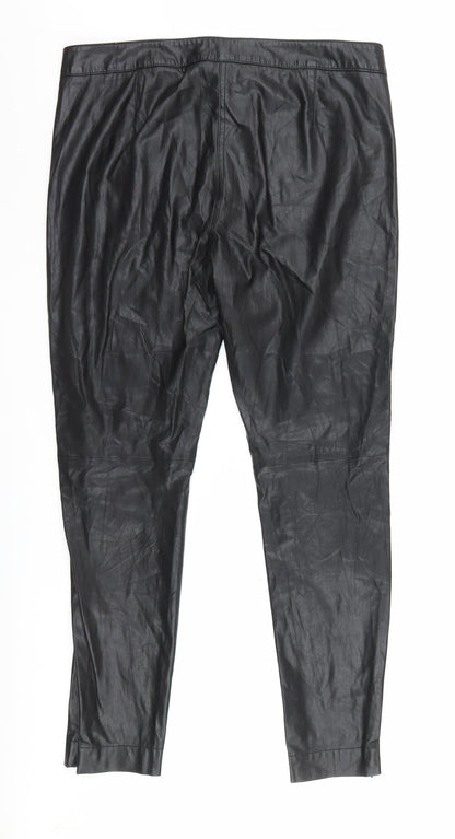 Womens UK Size L French Connection Regular Fit  Black Trousers