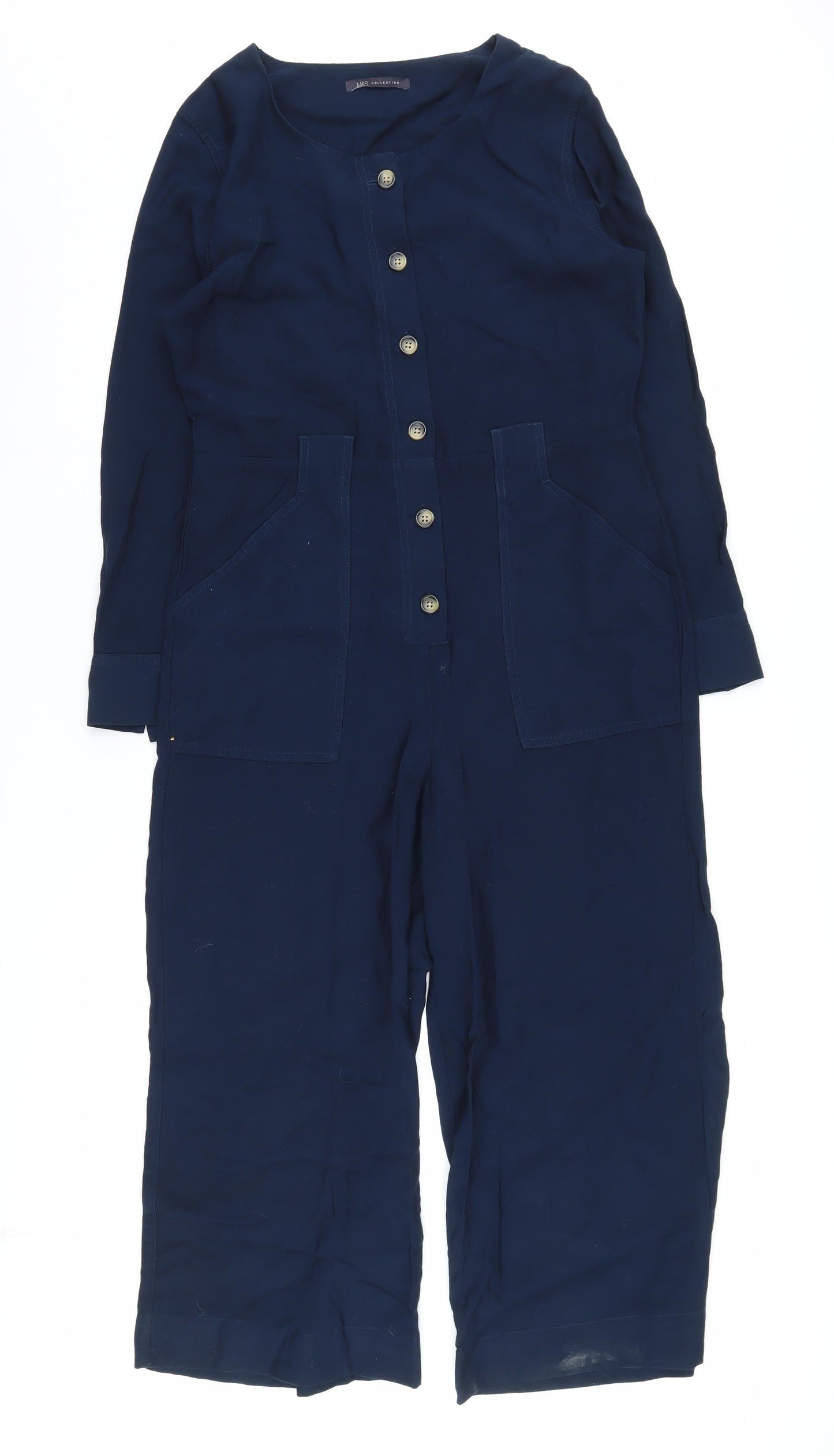 Marks and Spencer Women's Blue Jumpsuit, Size 10, Casual Elegance