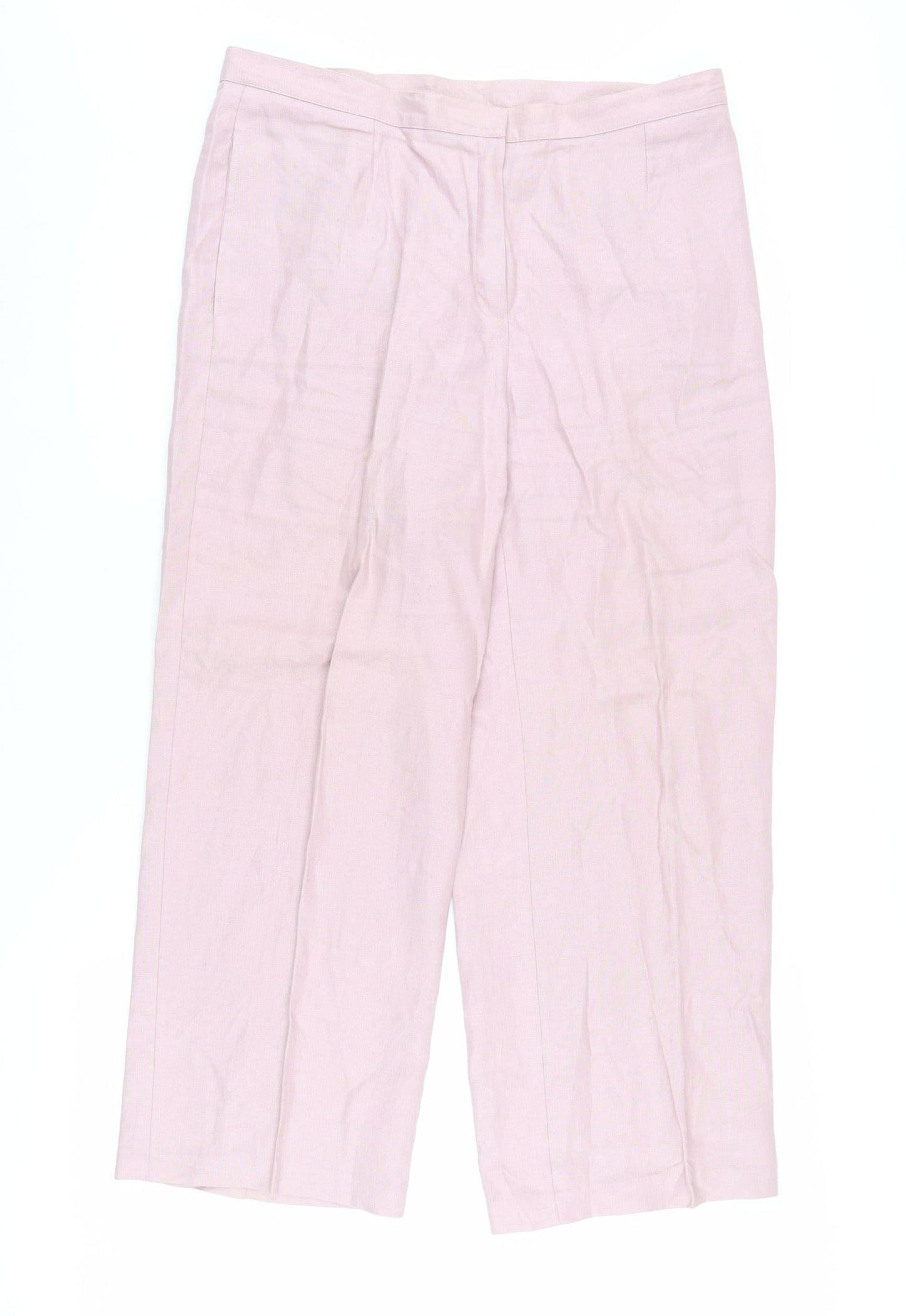 Caroline Biss Women's Pink Pleated Trousers