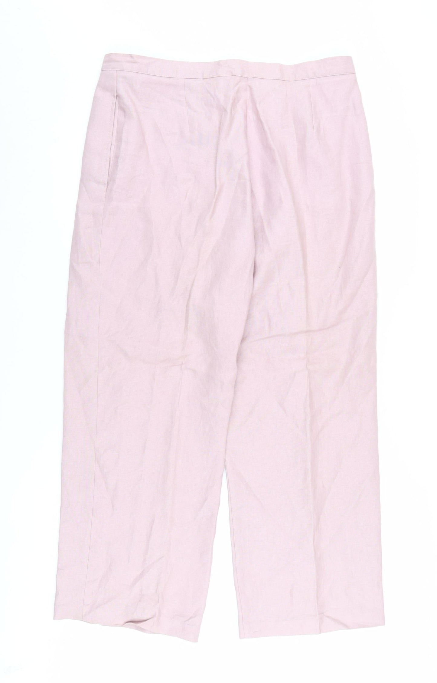 Caroline Biss Women's Pink Pleated Trousers