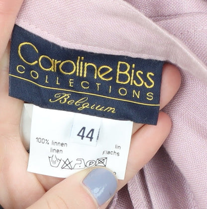 Caroline Biss Women's Pink Pleated Trousers