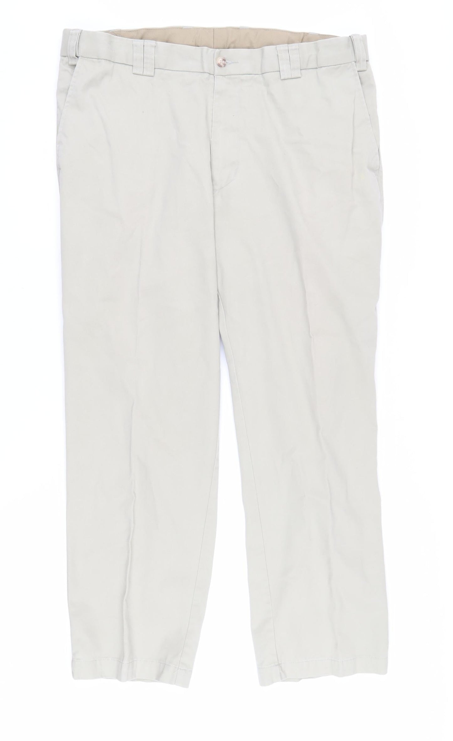 Platinum Collection Men's Beige Chino 38S Trousers