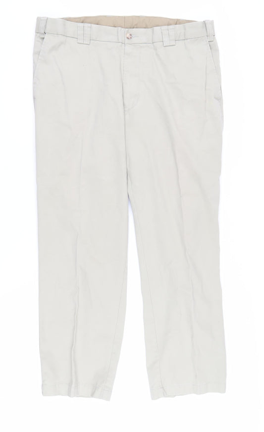Platinum Collection Men's Beige Chino 38S Trousers