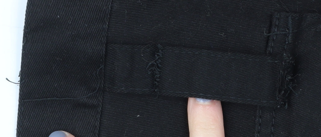 Mud Ice Gravel Men's Black Cargo Trousers, Size 36