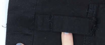 Mud Ice Gravel Men's Black Cargo Trousers, Size 36