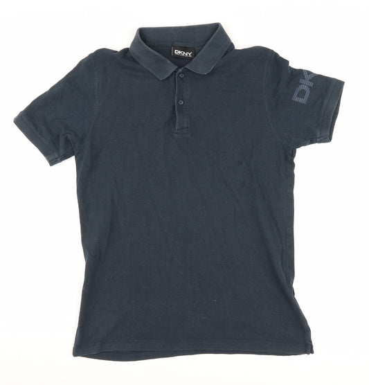 DKNY Men's Blue Polo Shirt S - Stylish Casual Wear