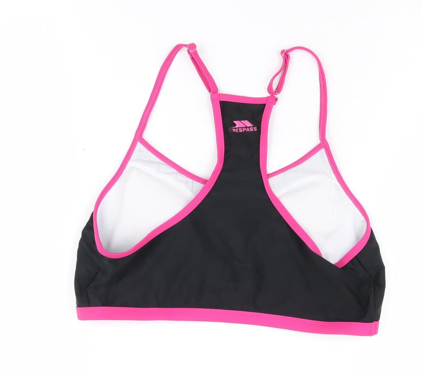 Trespass Women's Black Athletic Racerback Swim Top L