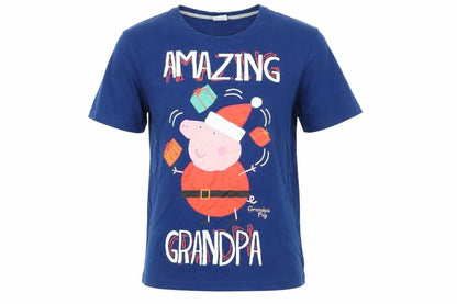 Mens UK Size M Peppa Pig Blue  T-Shirt