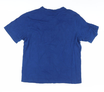 Peppa Pig Men's Blue Christmas T-Shirt Medium