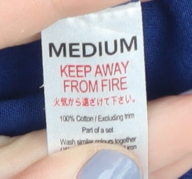 Peppa Pig Men's Blue Christmas T-Shirt Medium