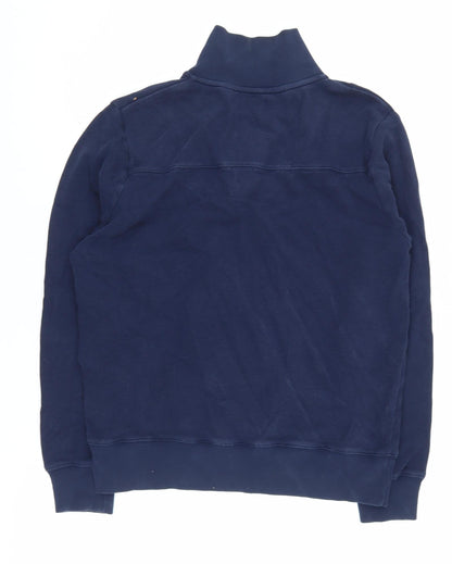 GANT Men's Blue Full Zip High Neck Jumper S