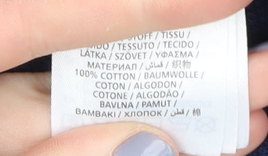 GANT Men's Blue Full Zip High Neck Jumper S