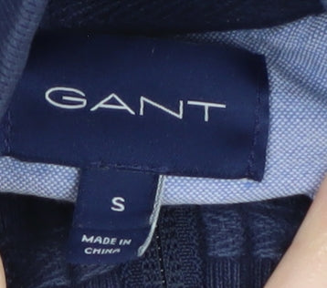 GANT Men's Blue Full Zip High Neck Jumper S