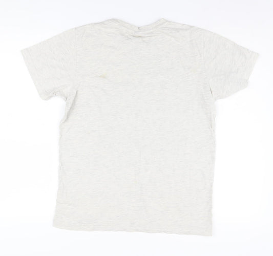 Womens UK Size 8 ellesse Ivory Basic T-Shirt