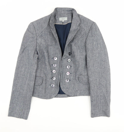 Marks and Spencer Women's Grey Blazer Size 12 Regular Fit