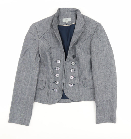 Marks and Spencer Women's Grey Blazer Size 12 Regular Fit