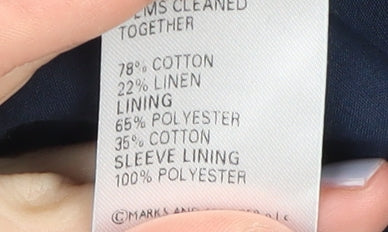 Marks and Spencer Women's Grey Blazer Size 12 Regular Fit