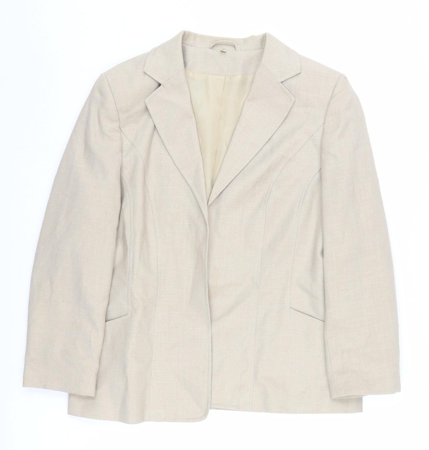 EWM Pure Classics Women's Beige Blazer Size 16