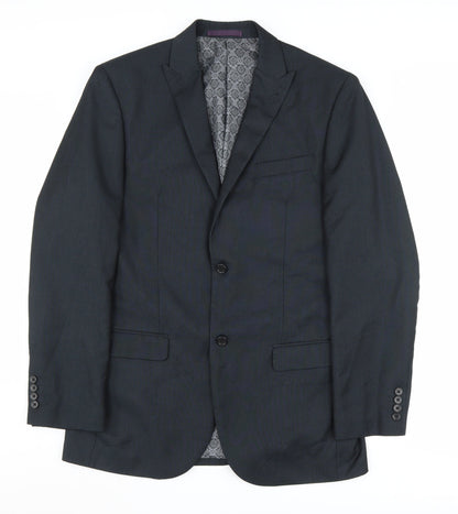 Mens UK Size 40 Greenwoods Regular Black Suit Jacket