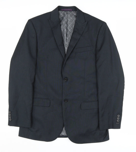 Mens UK Size 40 Greenwoods Regular Black Suit Jacket