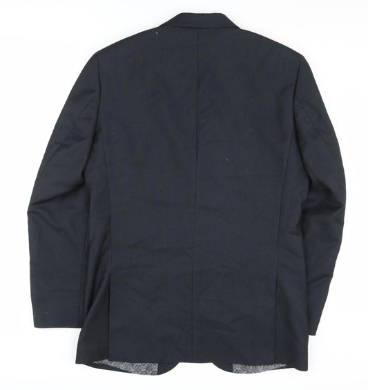 Mens UK Size 40 Greenwoods Regular Black Suit Jacket