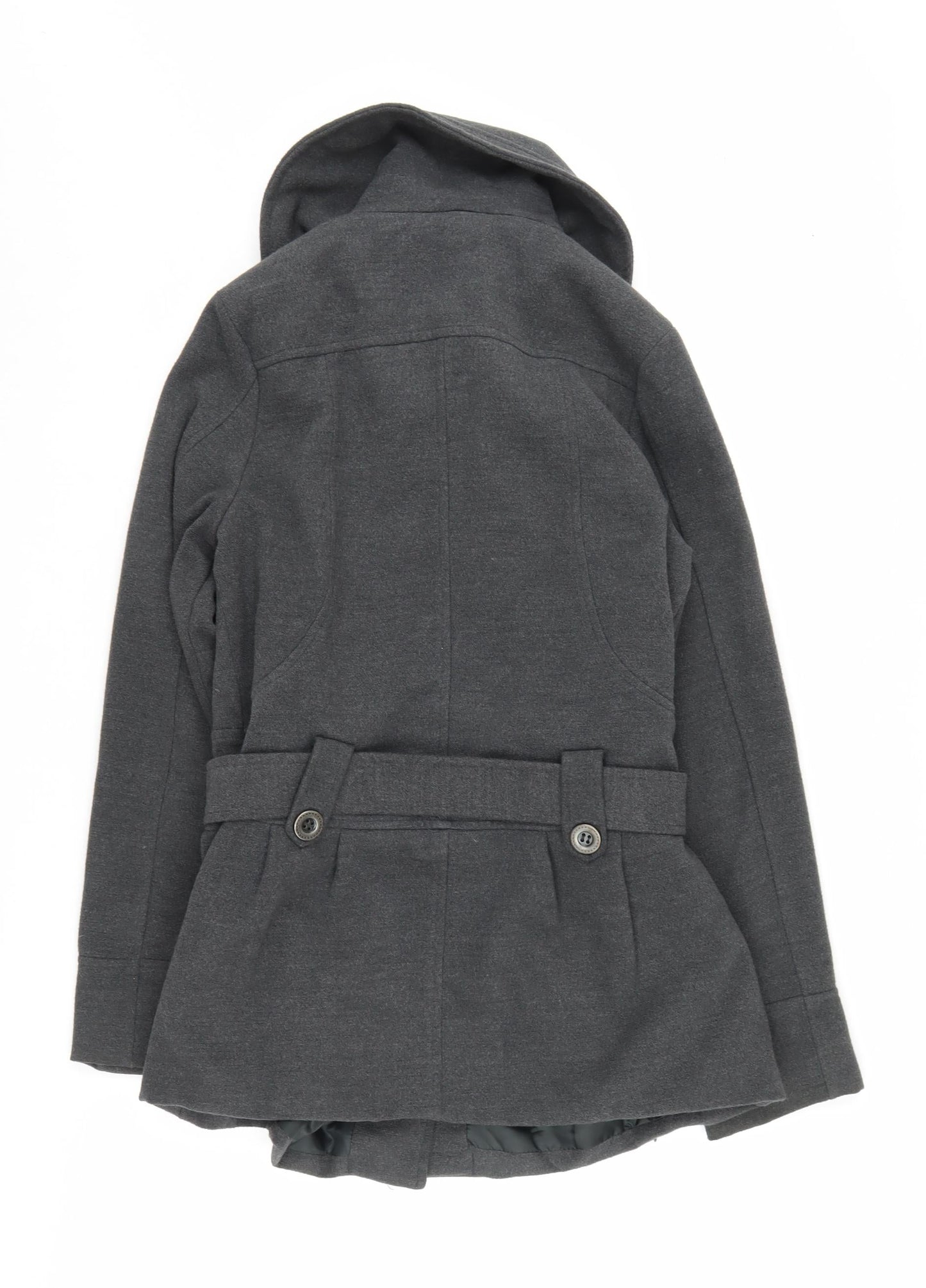 Womens UK Size 10 Evie Grey Pea Coat