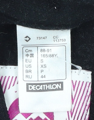 Womens UK Size S DECATHLON Black Basic Jacket