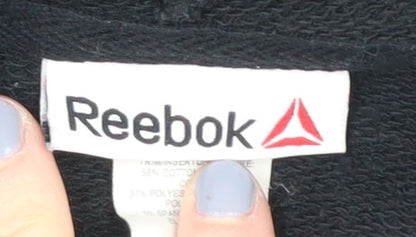Reebok Black Unisex Adults Sweatshirt L Pullover