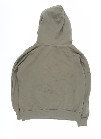 Back view of Only Women's Green Pullover Hoodie, size S