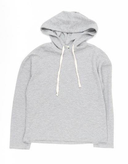 Zara Women’s Grey Pullover Hoodie, Size 26