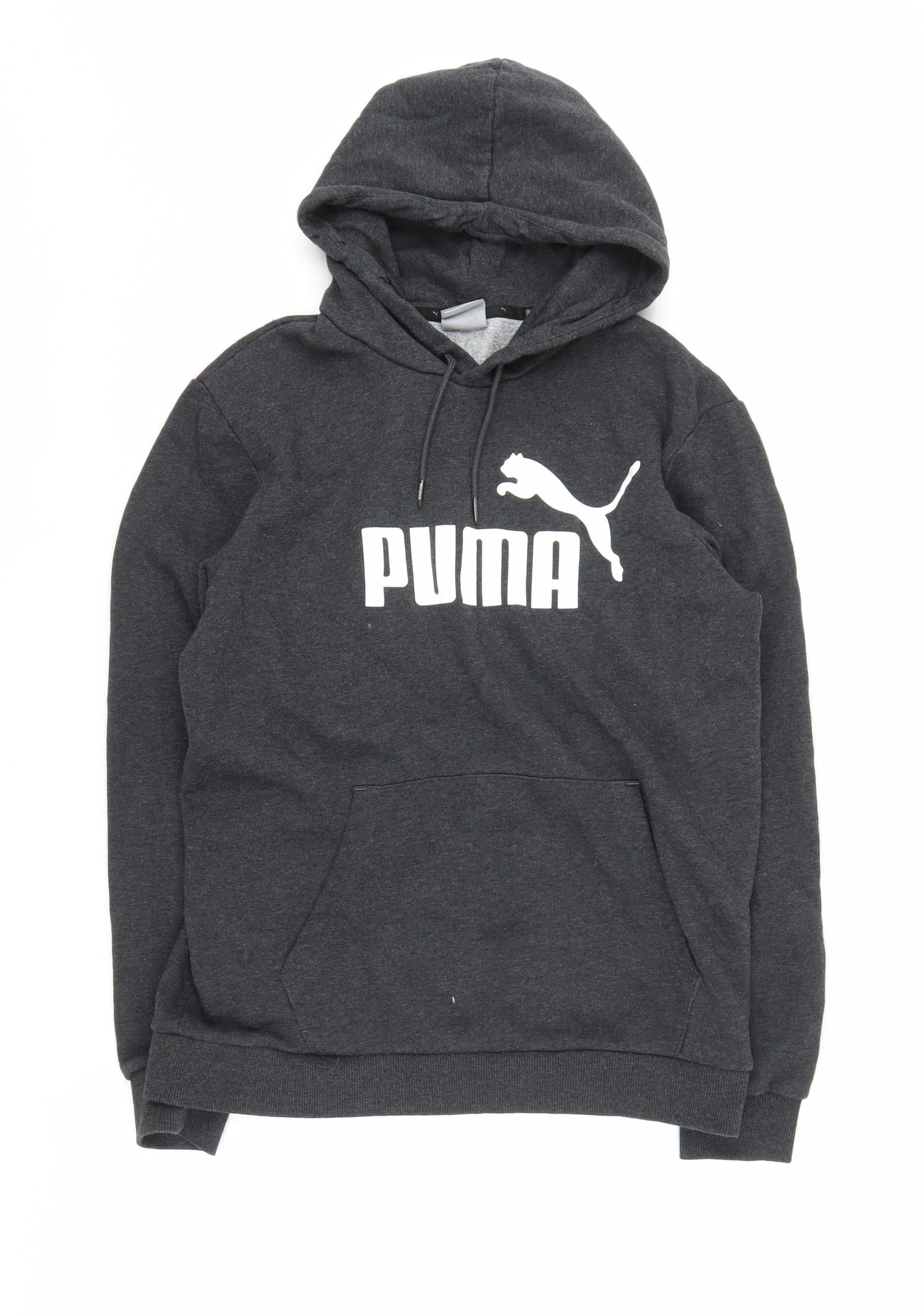 Mens UK Size M PUMA Grey Pullover Hoodie