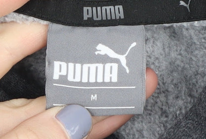 Mens UK Size M PUMA Grey Pullover Hoodie