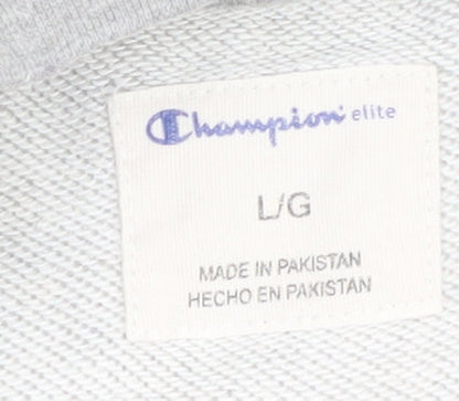 Mens UK Size L Champion Grey Pullover Sweatshirt