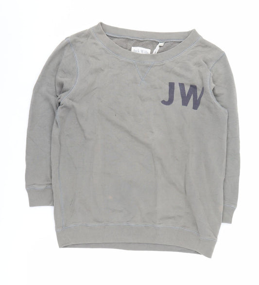 Womens UK Size 10 Jack Wills Grey Pullover Sweatshirt