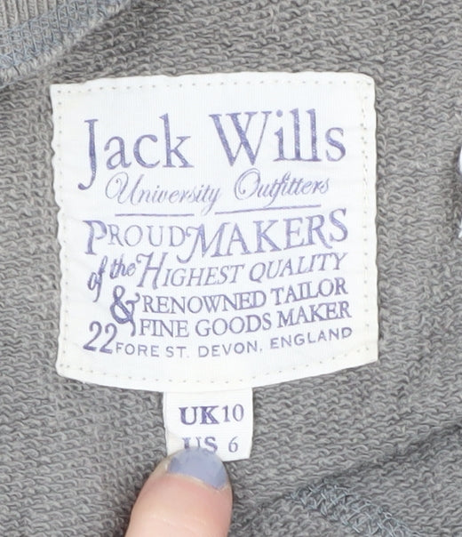 Womens UK Size 10 Jack Wills Grey Pullover Sweatshirt