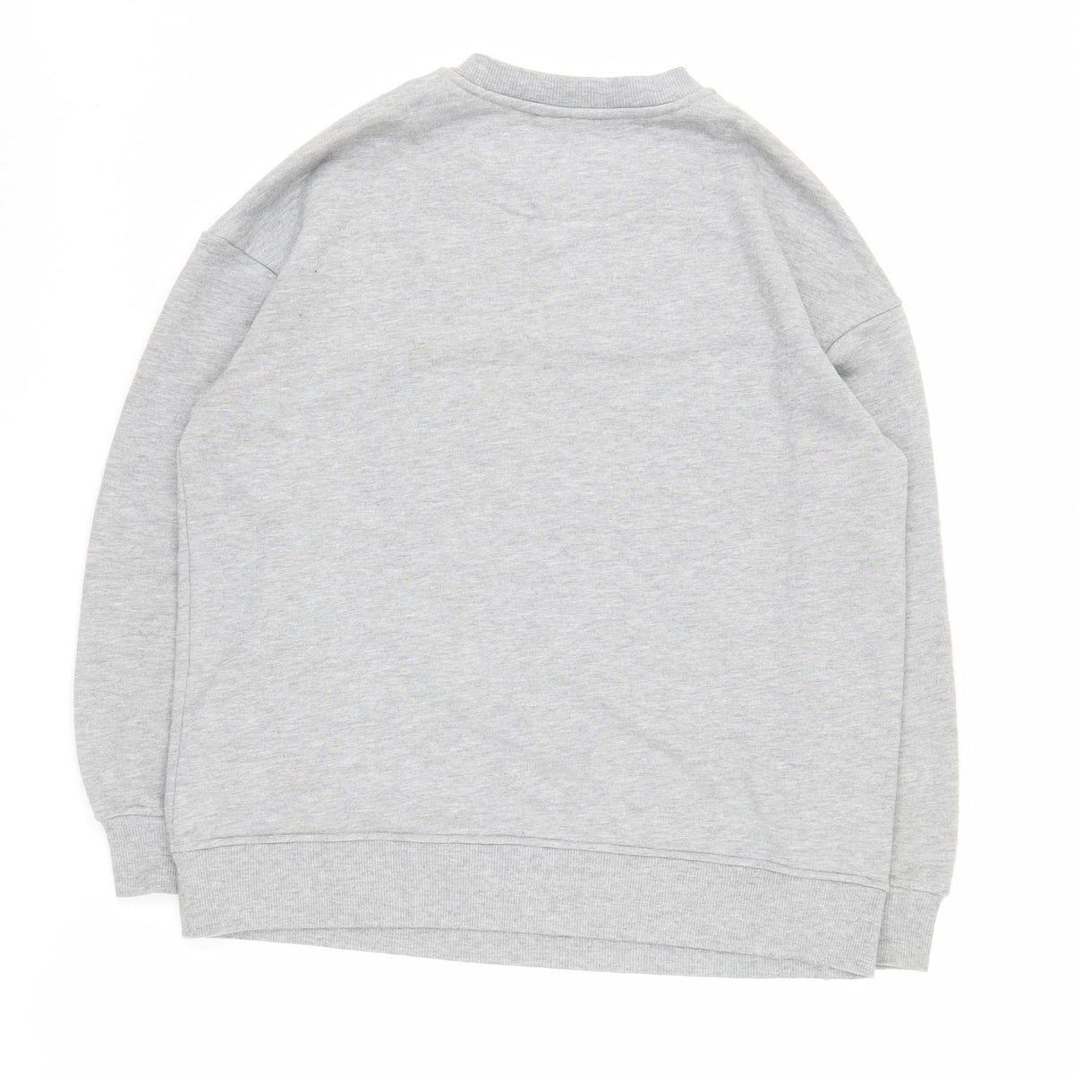 Back view of Very unisex adults grey harvard sweatshirt, m, pullover